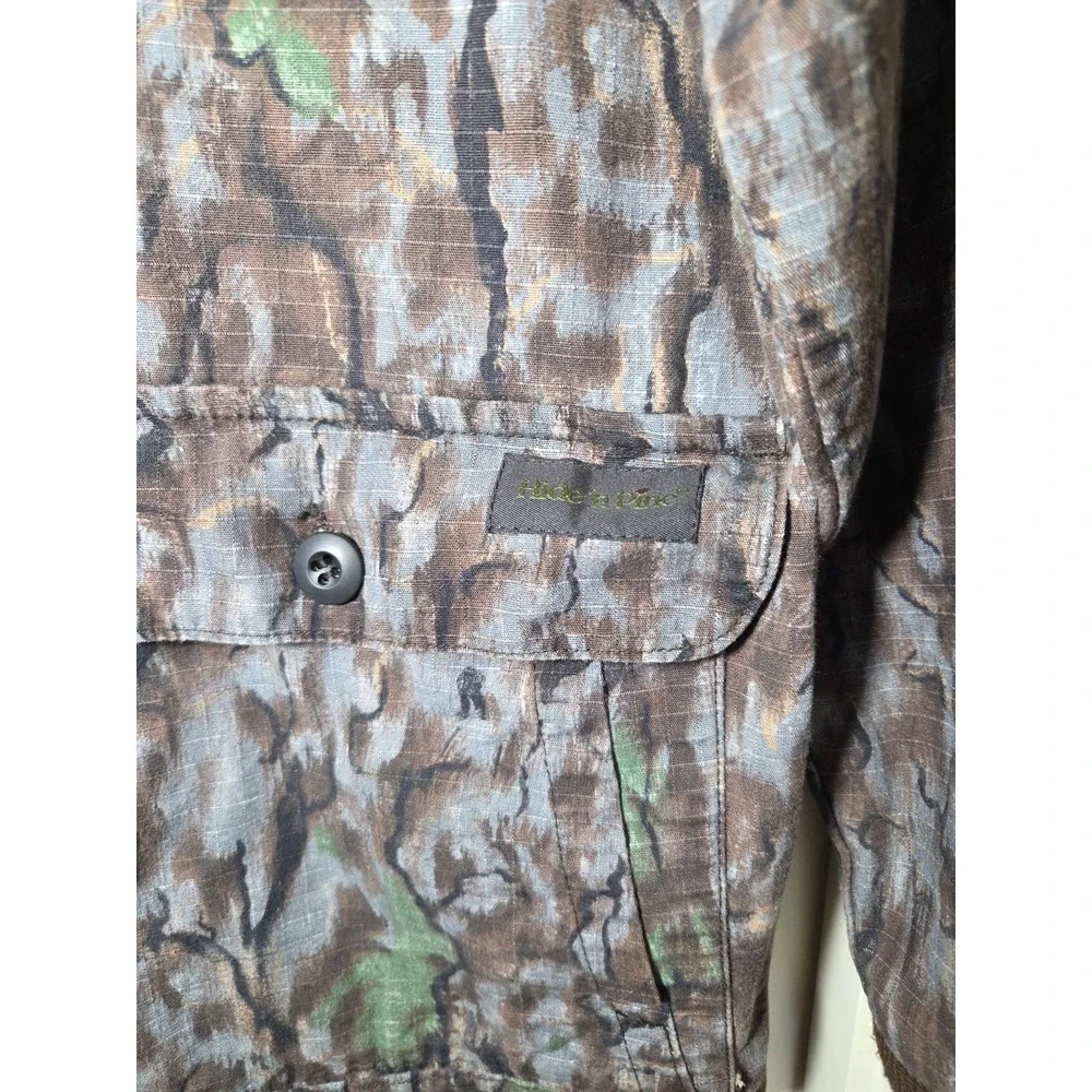 Vintage Liberty Hide N Pine Camouflage Zip Up Jacket‎ Size L